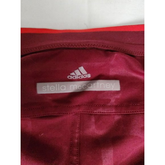 Adidas By Stella McCartney Run Athletic 3/4 Running Tights, Dark Vine Size Large - Picture 8 of 16